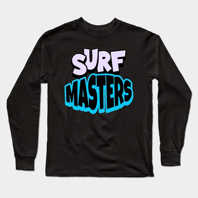 Surf Masters , Hello Summer Vintage Funny Surfer Riding Surf Surfing Lover Gifts Long Sleeve T-Shirt by Customo